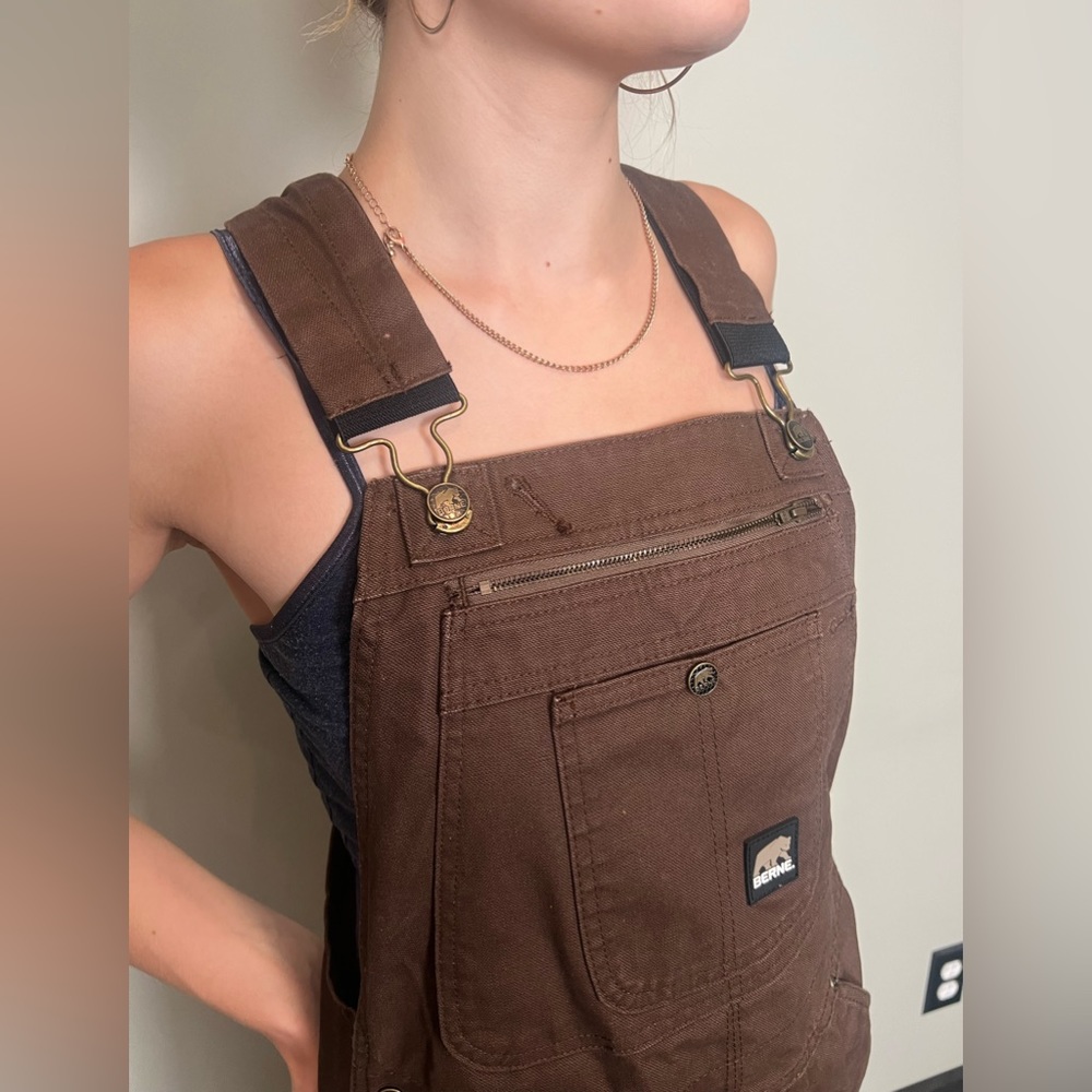 Brown Berne Unisex Overalls Size 32x32